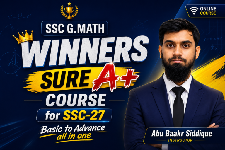 SSC G.Math Winners Sure A+ Course for SSC-27 || Basic to Advance all in one